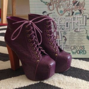 Jeffrey Campbell Purple Ostrich Litas